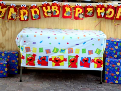 Elmo birthday banner