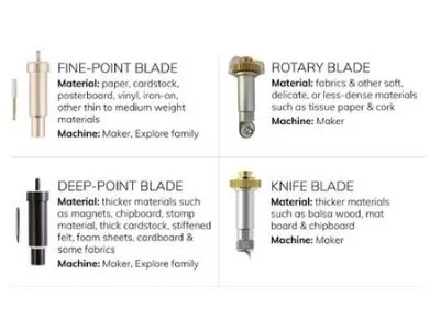 types of Cricut blades