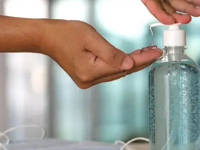 homemade hand sanitizer in a bottle