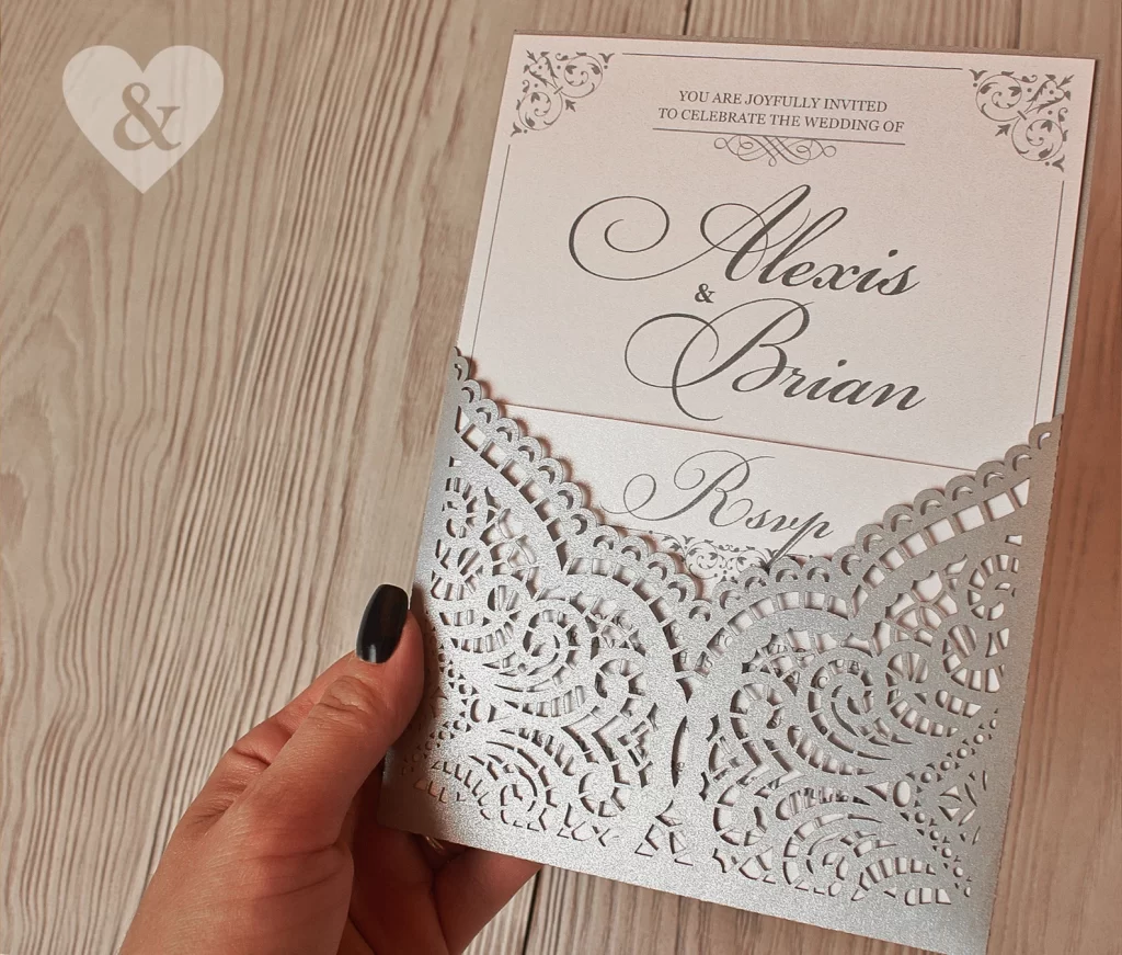 Cricut wedding invitation