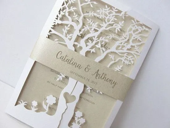 Cricut wedding invitation idea