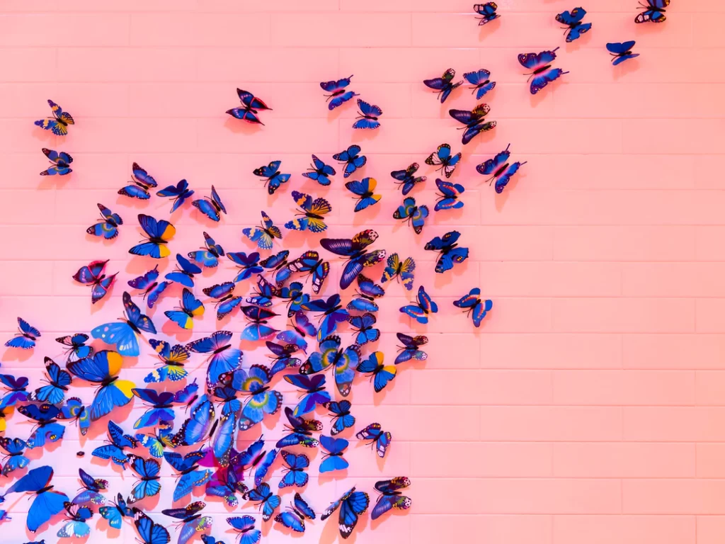 paper butterfly wall decor