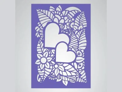 Embossed stencil for Cricut 