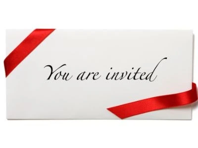 "You Are Invited" invitation 