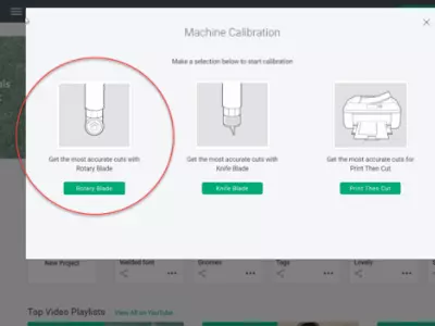 Cricut machine calibration