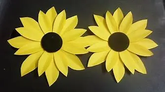 paper sunflowers
